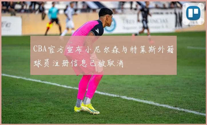 CBA官方宣布小尼尔森与特莱斯外籍球员注册信息已被取消
