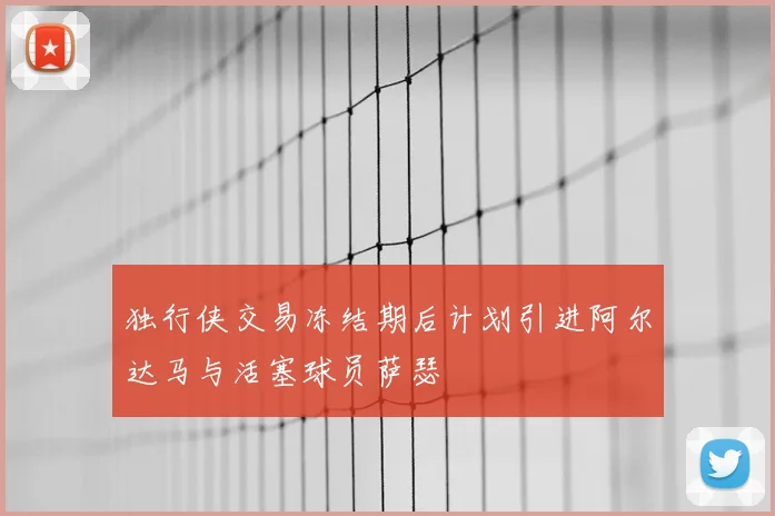 独行侠交易冻结期后计划引进阿尔达马与活塞球员萨瑟